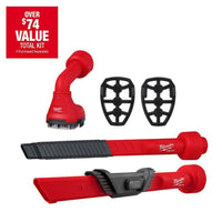 Milwaukee AIR-TIP 1-1/4 in. to 2-1/2 in. Automotive Kit with Crevice Tools and Utility Nozzle For Wet/Dry Shop Vacuums (3-Piece) 49-90-2019B