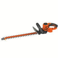 BLACK+DECKER 22 in. 4.0 Amp Corded Dual Action Electric Hedge Trimmer with Saw Blade Tip BEHTS400