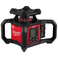 Milwaukee M18 4000 ft. Red Exterior Dual Slope Rotary Laser Level Kit with Receiver, Remote, Grade Rod and Tripod 3704-21T
