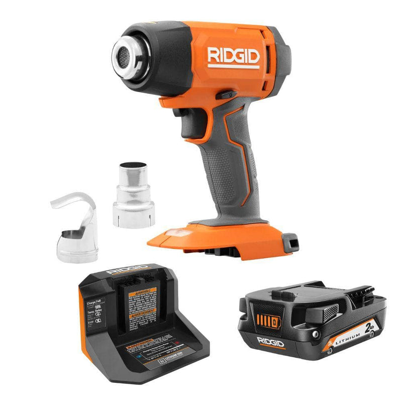 18V Cordless Compact Heat Gun Kit with 2.0 Ah Battery and Charger