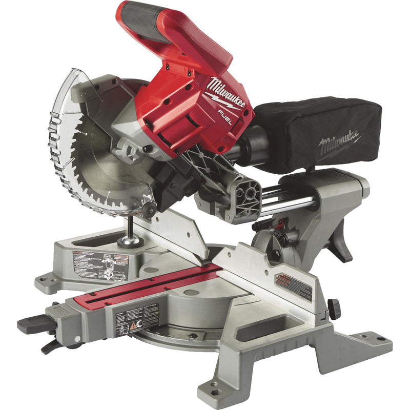 Milwaukee M18 FUEL 18V Lithium-Ion Brushless Cordless 7-1/4 in. Dual Bevel Sliding Compound Miter Saw (Tool-Only) 2733-20