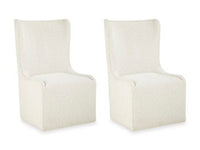 Radkin - Dining Upholstered Wingback Side Chair (Set of 2) - Off White