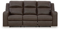 Lavenhorne - Rec Sofa W/Drop Down Table - Granite