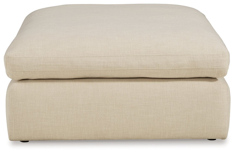 Elyza - Oversized Accent Ottoman - Linen