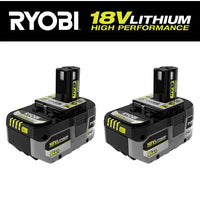 RYOBI ONE+ HP 18V HIGH PERFORMANCE Lithium-Ion 6.0 Ah Battery (2-Pack) PBP2007