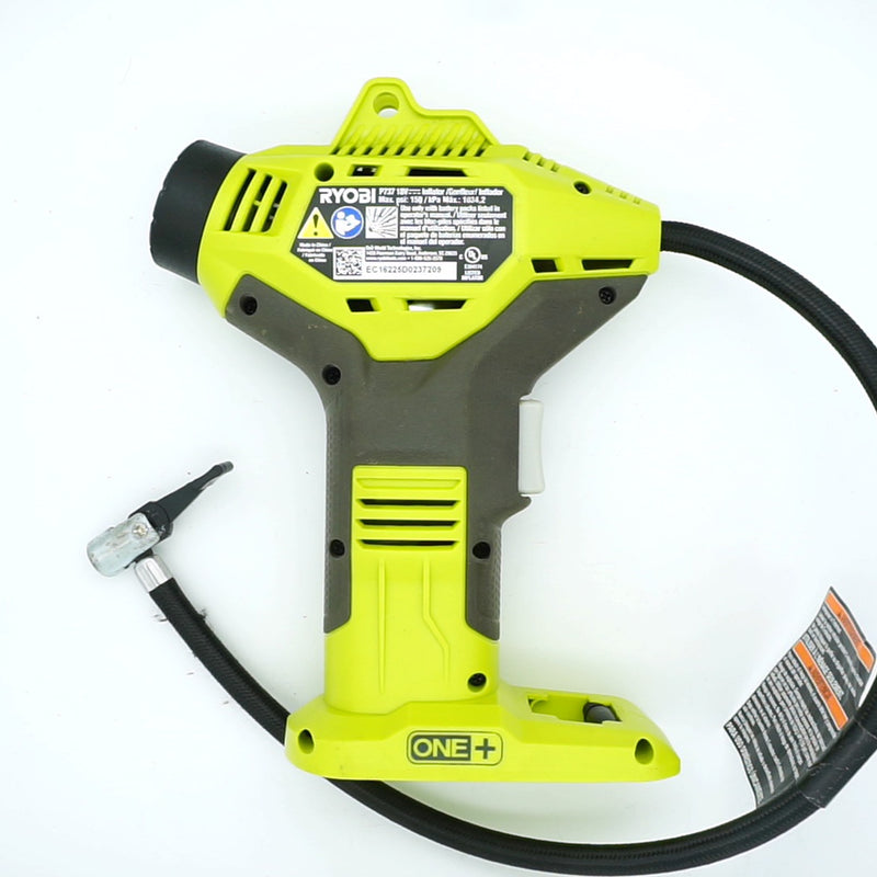 Ryobi 18-Volt ONE+ Lithium-Ion Cordless High Pressure Inflator with Digital Gauge - TOOL ONLY