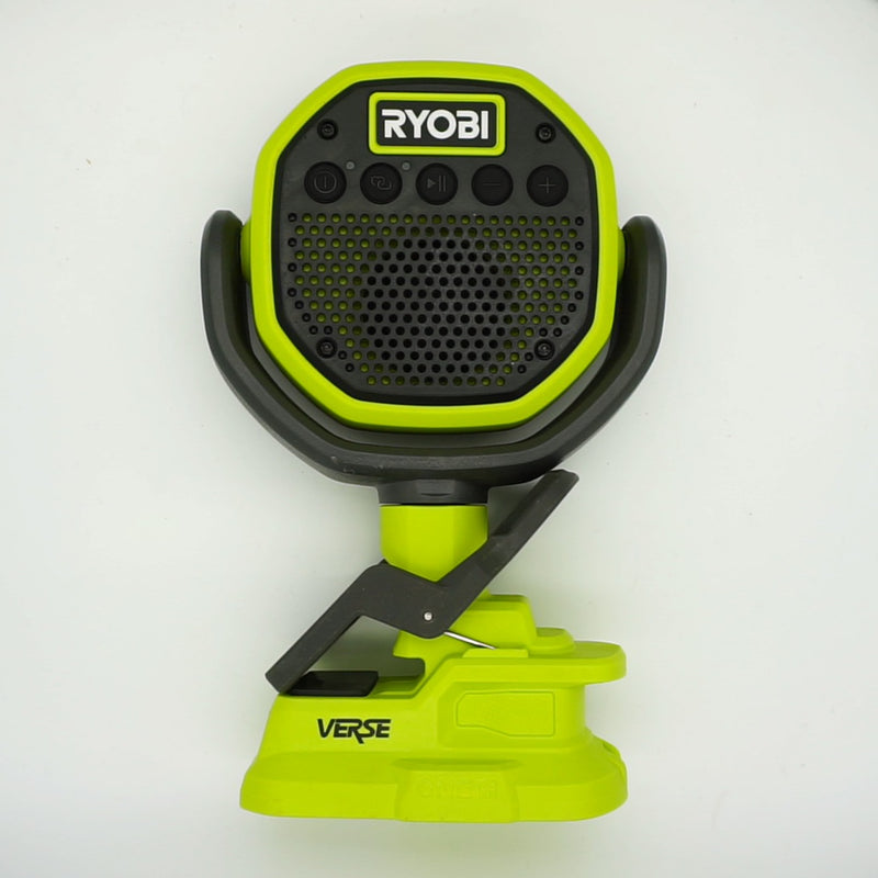 RYOBI ONE+ 18V Cordless VERSE Clamp Speaker (Tool Only) PCL615B