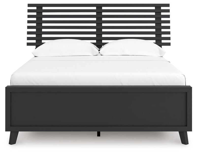 Danziar - Full Slat Panel Bed - Black