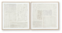 Andorfield - Wall Art Set (Set of 2) - Beige / Black / White