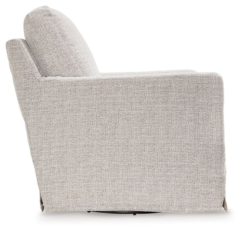 Nenana Next-Gen Nuvella - Swivel Glider Accent Chair - Stone