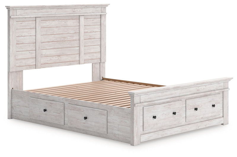Makidern - Panel Storage Bed