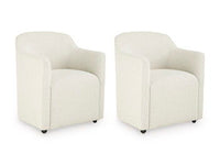 Radkin - Dining Upholstered Arm Chair (Set of 2) - Off White