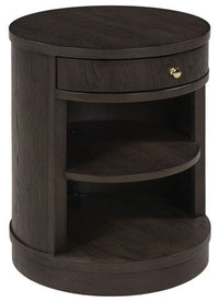 Leighmour - Accent Table - Dark Brown