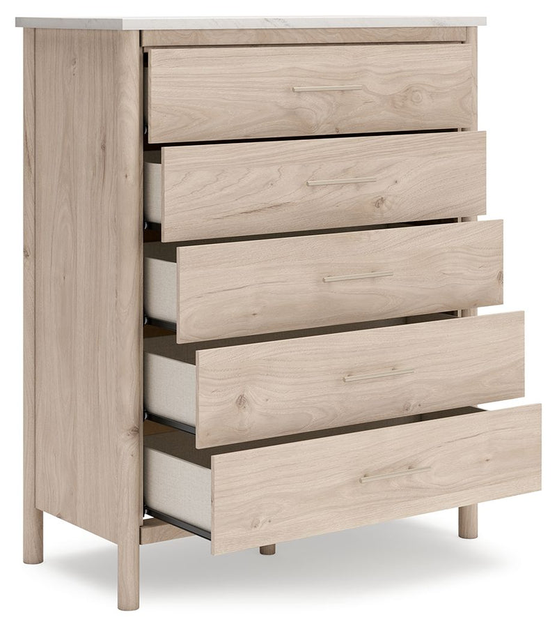 Cadmori - Five Drawer Wide Chest - Two-Tone