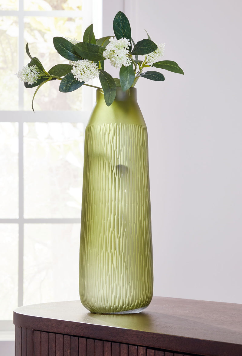 Scottyard - Indoor/Outdoor Vase - 17" - Olive Green